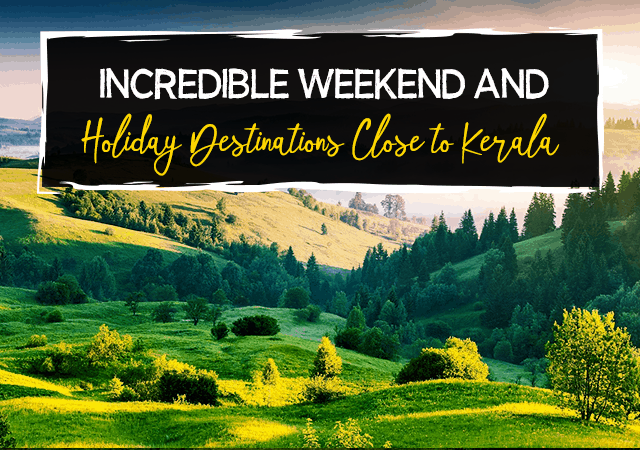 Scenic hill station view near Kerala for weekend holiday