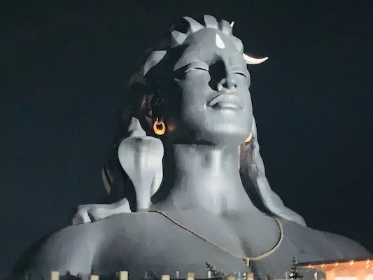 Adiyogi Shiva statue at Isha Foundation Coimbatore