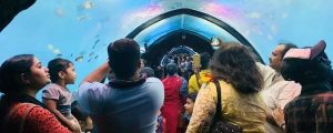 Oceanos Underwater Expo Kochi entrance view – family attraction in Kerala