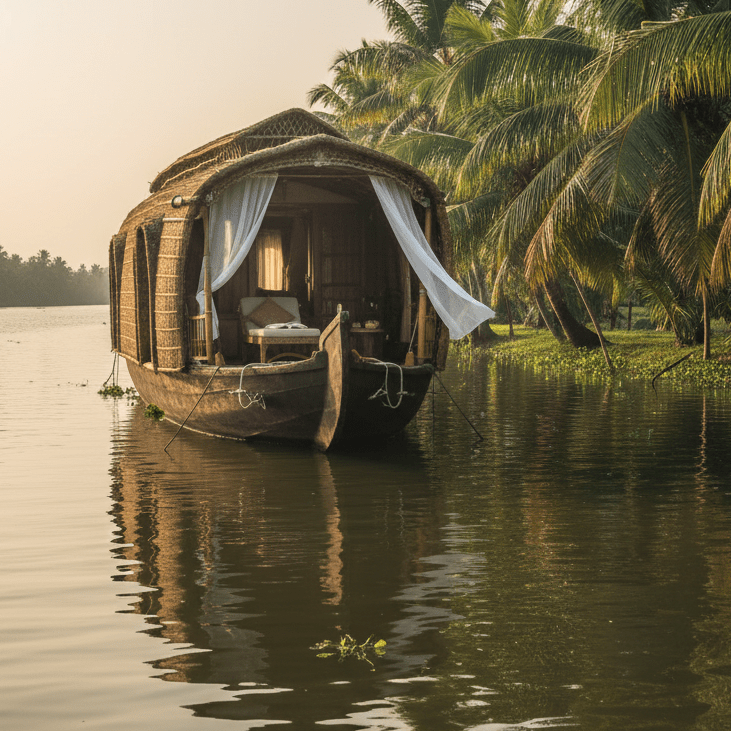 Alleppey houseboat cruising in December – Kerala tour packages