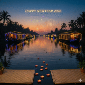 New Year celebrations in Kerala backwaters – Kerala tour packages