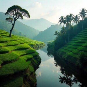 Tourists enjoying a Munnar viewpoint in December – Kerala tour packages