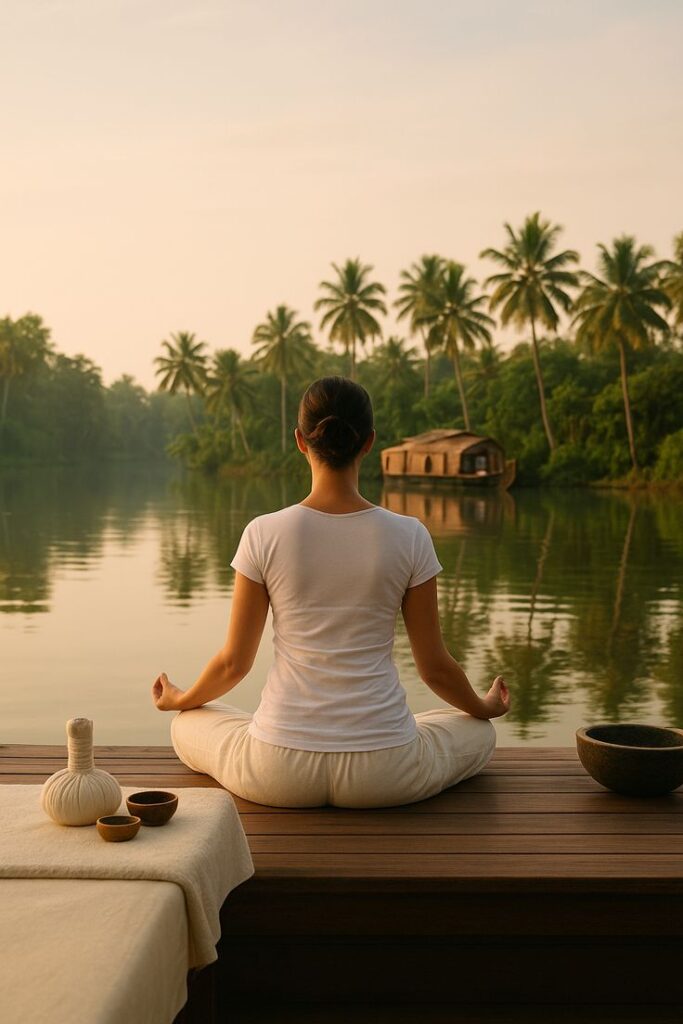Women-only Ayurveda wellness retreat included in Kerala tour packages