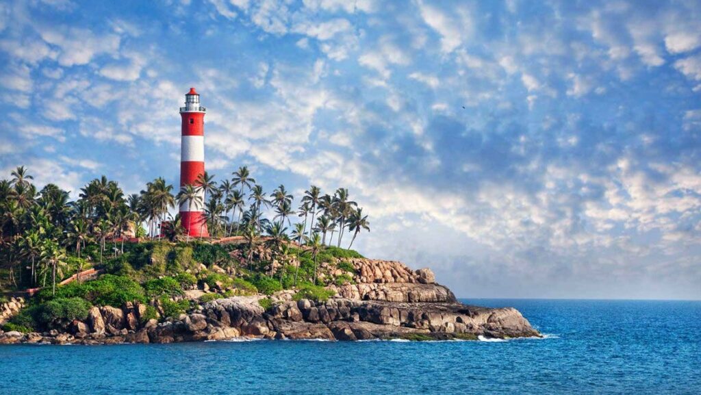 Kovalam beach in Kerala summer tour package