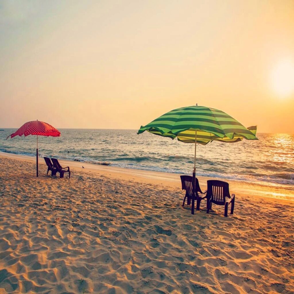 Marari beach peaceful summer Kerala
