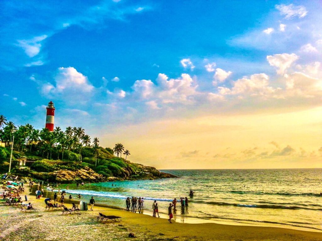 Lighthouse Beach Kovalam summer travel