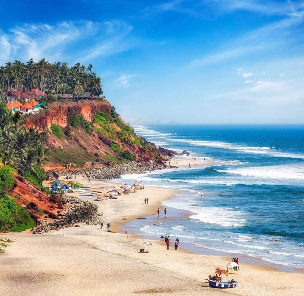 Varkala beach summer travel experience
