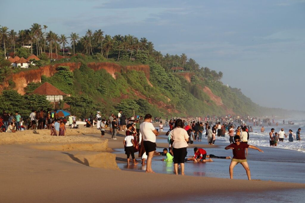 Varkala cliff walk summer travel