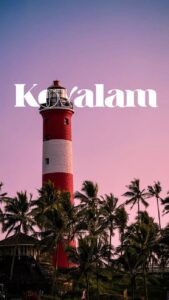 Kovalam summer travel beach view Kerala
